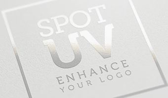 Voorbeeld van een spot-UV laklaag in drukwerk
