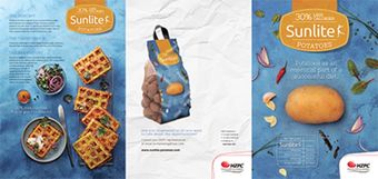 Bedrijfsfolder van Sunlite Potatoes, gedrukt door Flevodruk Harlingen